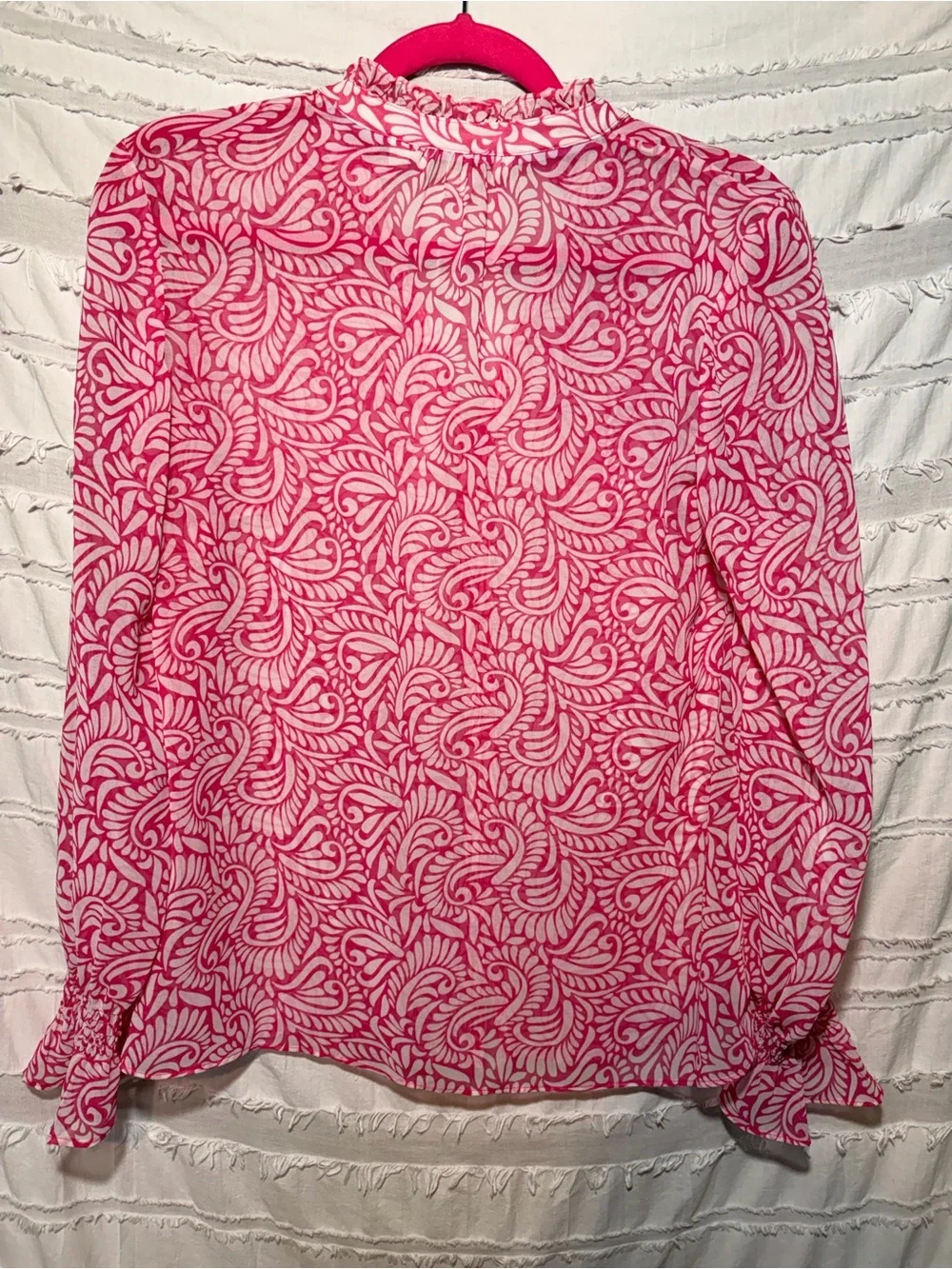 Boden Evangeline Blouse, ruffled collar. *Flaw